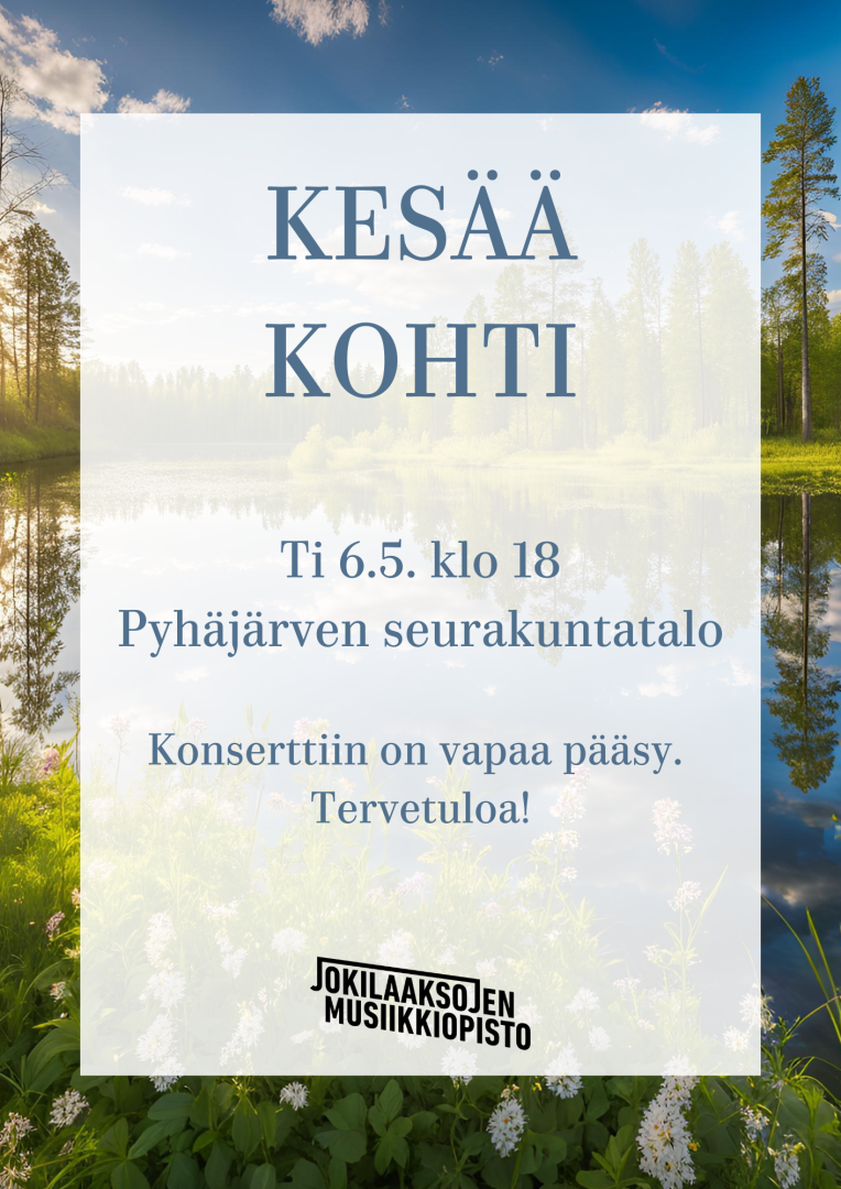 Kesää kohti -konsertin juliste