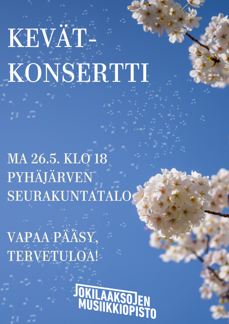 JMO:n kevätkonsertin juliste