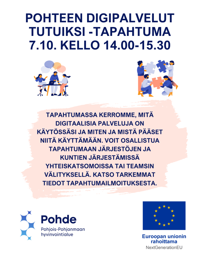 kuvassa on tilaisuuden esite
