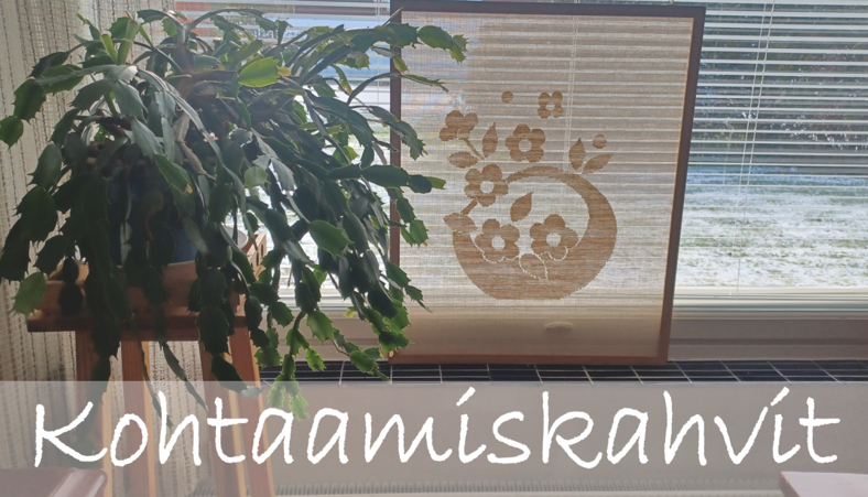 kuvassa on kaktus ja käsityö