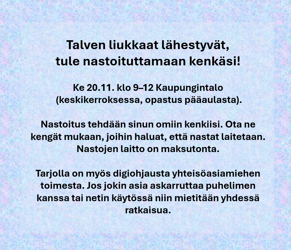 tapahtuman ilmoitus